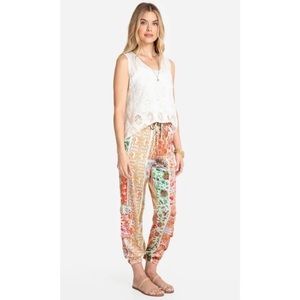 Johnny Was BIYA Melino Stretch Silk Pants Size XL